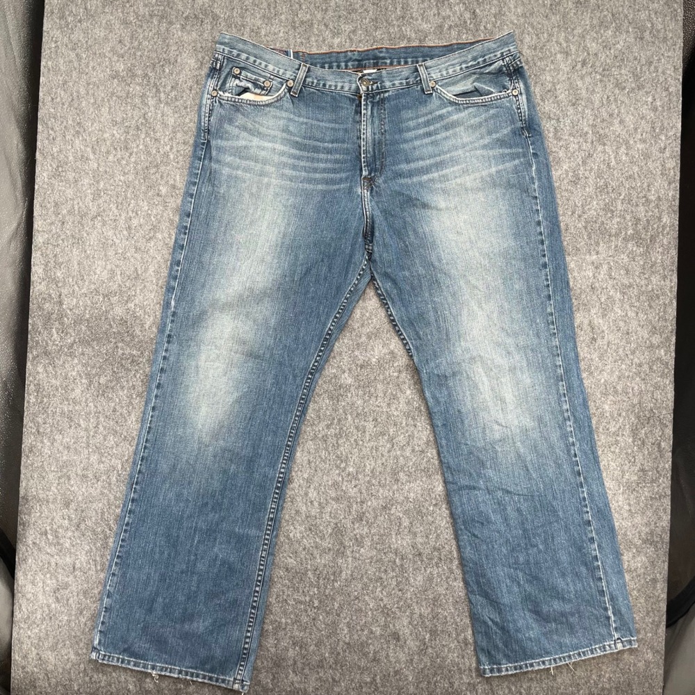Lucky Brand Dungarees By Gene Montesano Jeans 40 Straight Leg Blue Made in USA
